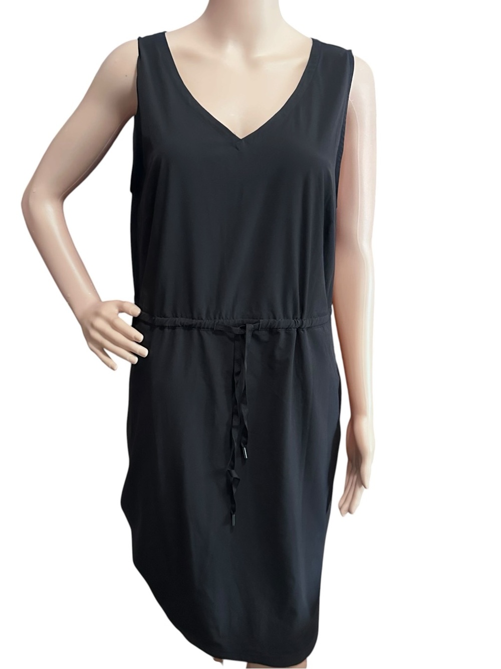 Eddie Bauer Black Departure Easy Tank Dress! Sz LG